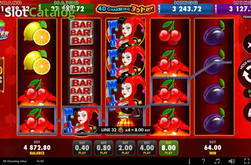 Οθόνη3. 40 Charming Joker Κουλοχέρης