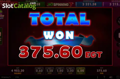 Οθόνη3. 30 Spinning 7's Κουλοχέρης