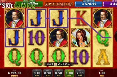 Οθόνη3. Versailles Gold (EGT Digital) Κουλοχέρης 