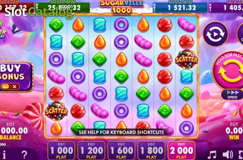 Οθόνη2. SugarVille 1000 Κουλοχέρης