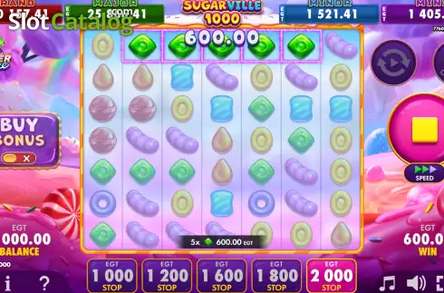 Οθόνη3. SugarVille 1000 Κουλοχέρης