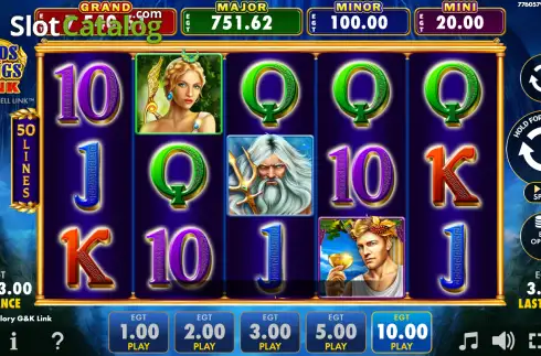 Οθόνη2. Olympus Glory Gods & Kings Link Κουλοχέρης