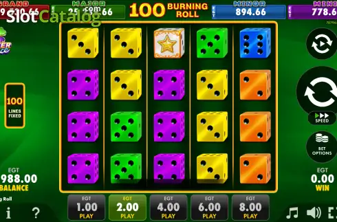 Οθόνη2. 100 Burning Roll Κουλοχέρης