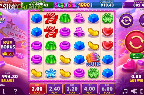 Οθόνη2. Sugartime 1000 Κουλοχέρης