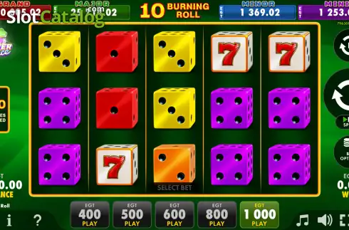 Οθόνη3. 10 Burning Roll Κουλοχέρης