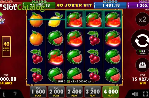 Οθόνη3. 40 Joker Hit Κουλοχέρης