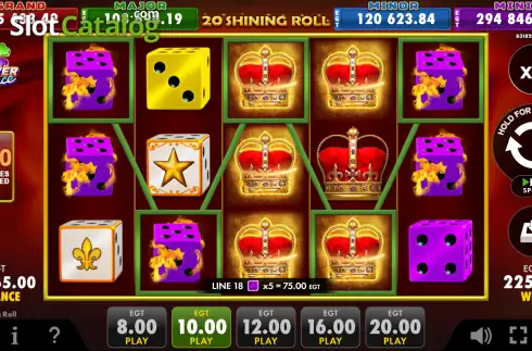 Οθόνη3. 20 Shining Roll Clover Chance Κουλοχέρης