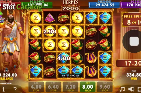 Οθόνη3. Hermes Fortunes 2000 Κουλοχέρης 