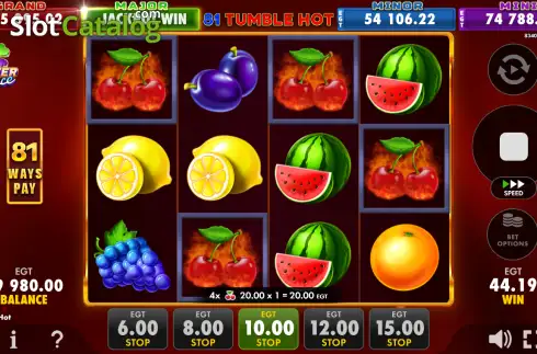 Οθόνη3. 81 Tumble Hot Κουλοχέρης