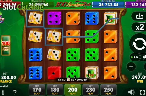 Οθόνη3. 100 Leprechaun Roll Κουλοχέρης