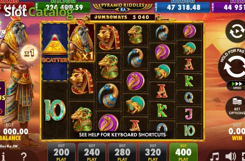 Οθόνη2. Pyramid Riddles Ra JUMBOWAYS Κουλοχέρης