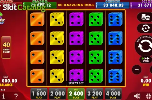 Οθόνη2. 40 Dazzling Roll Κουλοχέρης