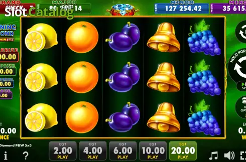 Οθόνη2. 10 Shining Diamond Pick and Win Κουλοχέρης 