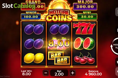 Οθόνη3. Hotfire Coins Κουλοχέρης