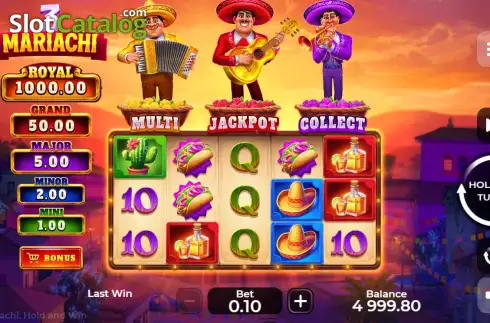 Οθόνη2. 3 Mariachi: Hold & Win Κουλοχέρης