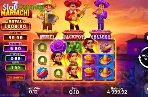 Οθόνη3. 3 Mariachi: Hold & Win Κουλοχέρης