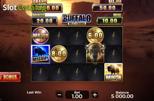 Οθόνη2. Buffalo: Wild Charge Κουλοχέρης