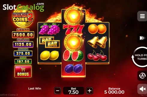 Οθόνη2. Hotfire Coins 2 Κουλοχέρης 
