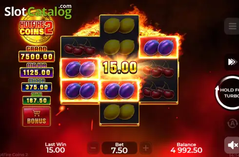Οθόνη3. Hotfire Coins 2 Κουλοχέρης 