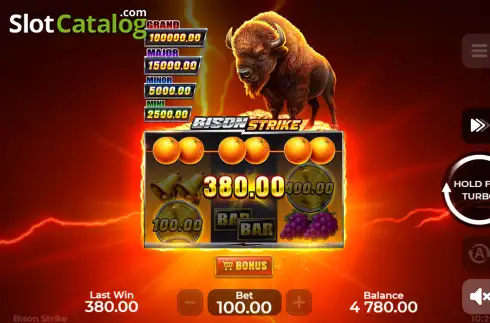 Οθόνη3. Bison Strike Κουλοχέρης