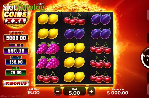 Οθόνη2. Hotfire Coins XXL Κουλοχέρης
