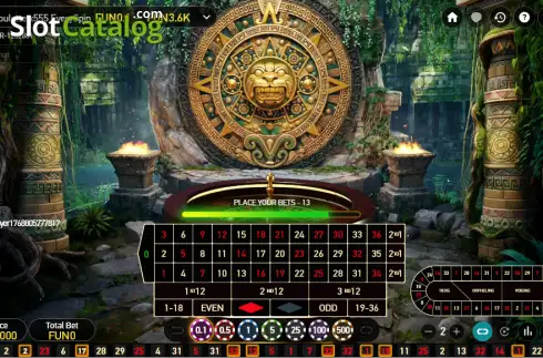Οθόνη2. Aztec Roulette Κουλοχέρης