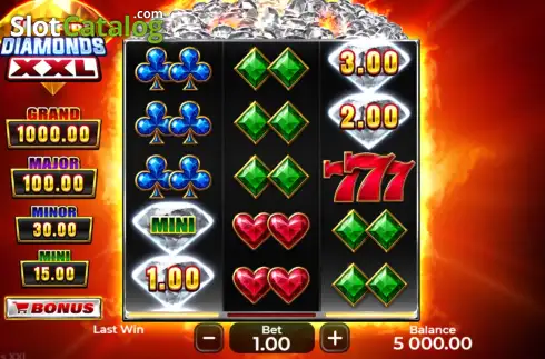 Οθόνη2. Hotfire Diamonds XXL Κουλοχέρης