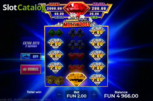 Οθόνη3. Diamonds XXL Multiboost Κουλοχέρης 