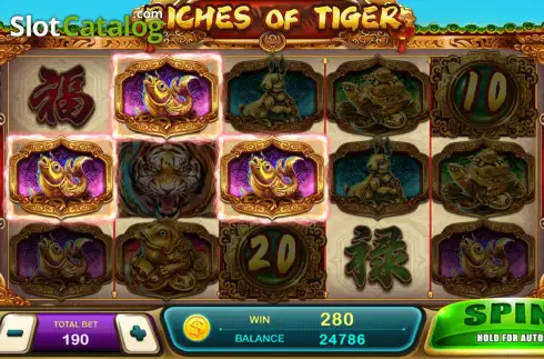 Οθόνη3. Riches of Tiger Κουλοχέρης 