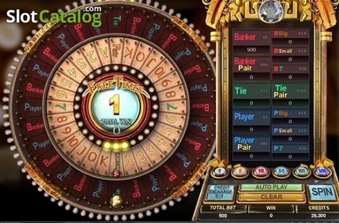 Οθόνη2. Baccarat Wheel Κουλοχέρης