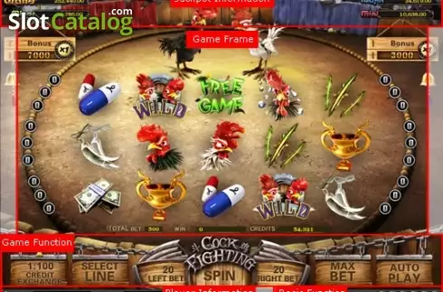 Οθόνη2. Cock Fighting (esball) Κουλοχέρης