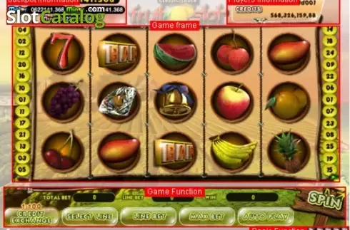 Οθόνη2. Fruit Paradise (esball) Κουλοχέρης