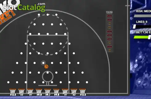 Οθόνη3. Plinko Basket Κουλοχέρης