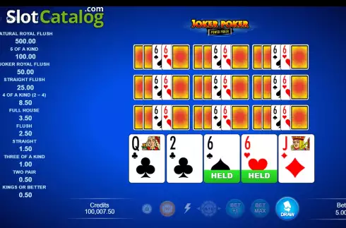 Οθόνη3. Joker Poker - Power Poker (Flip Five Gaming) Κουλοχέρης