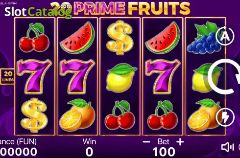 Οθόνη2. 20 Prime Fruits Κουλοχέρης