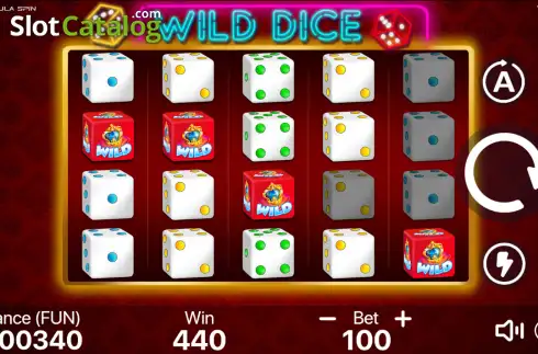 Οθόνη3. Wild Dice Κουλοχέρης