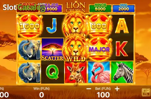 Οθόνη2. Lion Crown: Hold to Win Κουλοχέρης 