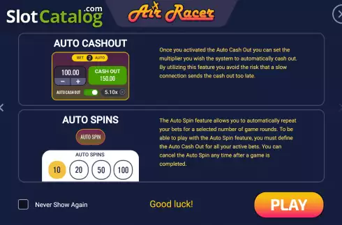 Οθόνη3. Air Racer Κουλοχέρης