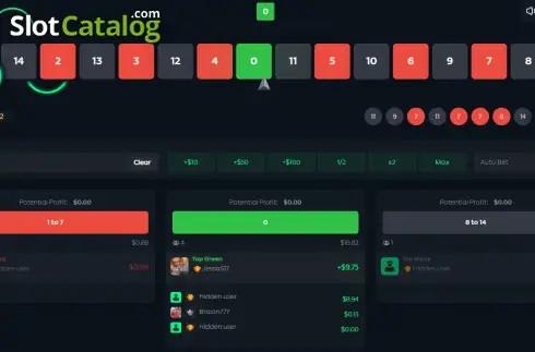 Οθόνη2. Roulette (Gamdom Originals) Κουλοχέρης 