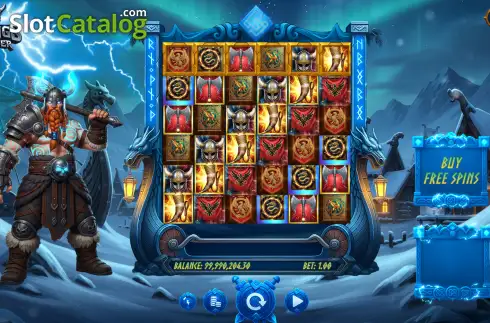 Οθόνη2. Vikings Thunder (GameTimeTech) Κουλοχέρης