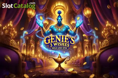 Genie’s 3 Wishes Hold and Spin Λογότυπο Genie’s 3 Wishes Hold and Spin Λογότυπο
