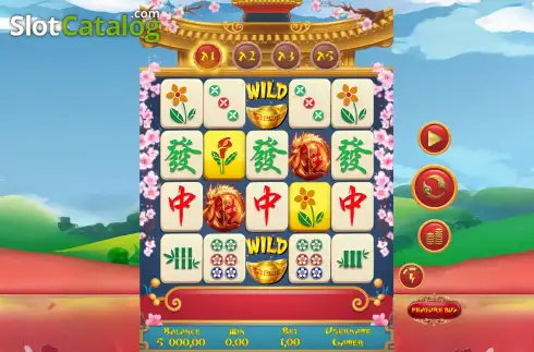 Οθόνη2. Mahjong Fortune (GameTimeTech) Κουλοχέρης 