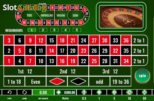 Οθόνη2. European Roulette (GameTimeTech) Κουλοχέρης 
