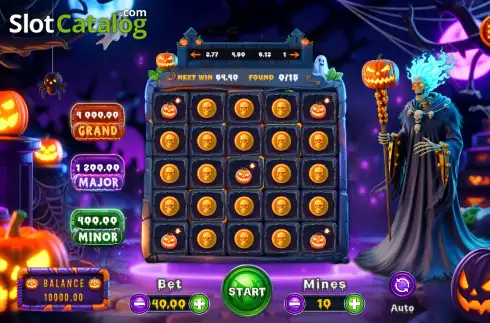 Οθόνη2. Spooky Pumpy Mines Κουλοχέρης