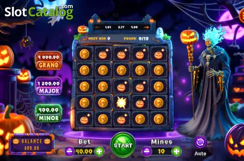 Οθόνη3. Spooky Pumpy Mines Κουλοχέρης