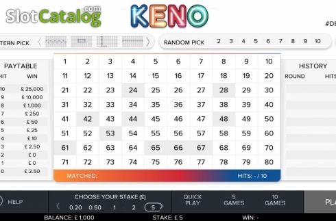 Οθόνη3. Keno 80 (G.Games) Κουλοχέρης