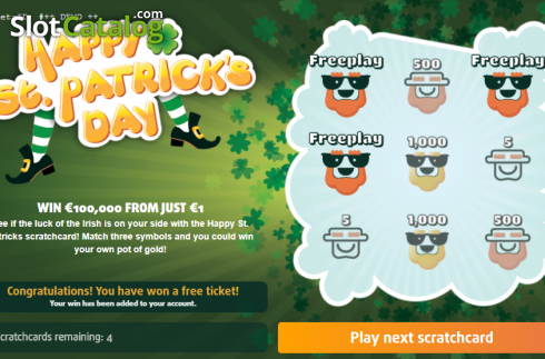 Οθόνη3. Happy St. Patrick's Day Κουλοχέρης