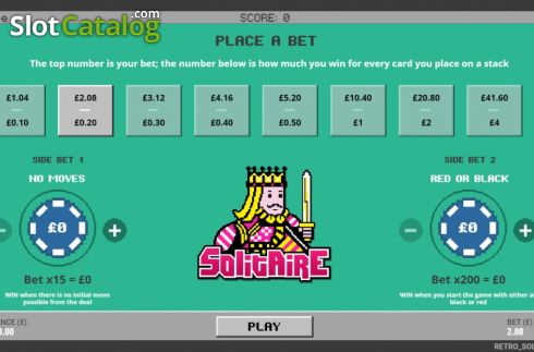 Οθόνη2. Retro Solitaire Κουλοχέρης