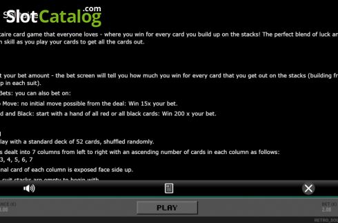 Οθόνη6. Retro Solitaire Κουλοχέρης