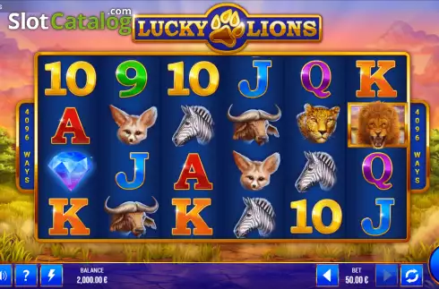 Οθόνη2. Lucky Lions (G.Games) Κουλοχέρης